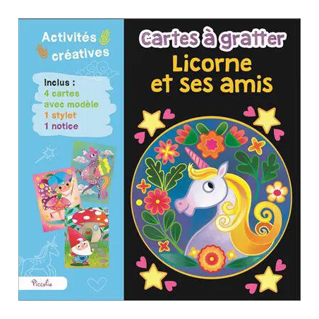 Cartes à gratter : Licorne et ses amis