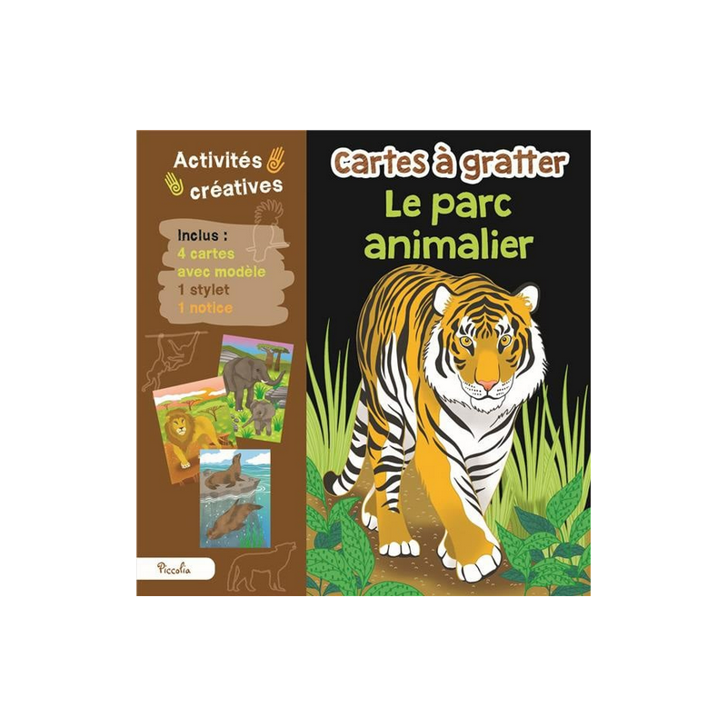 Cartes à gratter : Le Parc Animalier Cartes à gratter : Le Parc Animalier