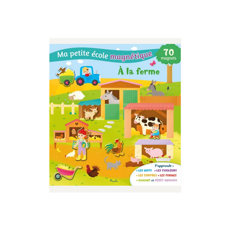 Livre magnétique - Ma petite école magnétique à la ferme