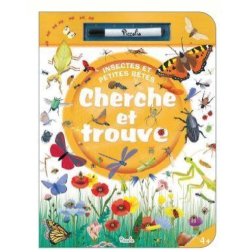 Livre "Cherche et Trouve" : Insectes et petites bêtes - Avec un feutre effaçable