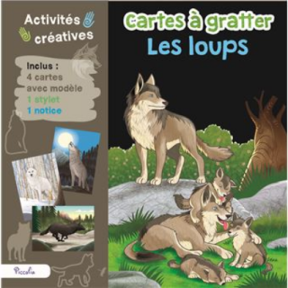 Cartes à gratter - Les loups