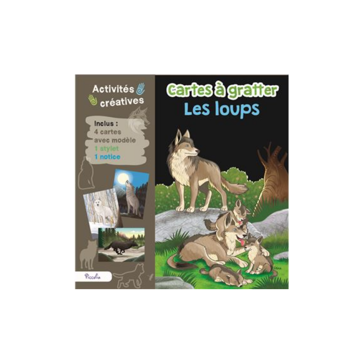 Cartes à gratter - Les loups