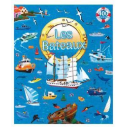 Livre Gommettes avec 400 autocollants - Les Bateaux