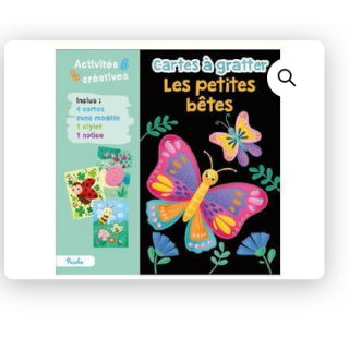Cartes à gratter - Les petites betes