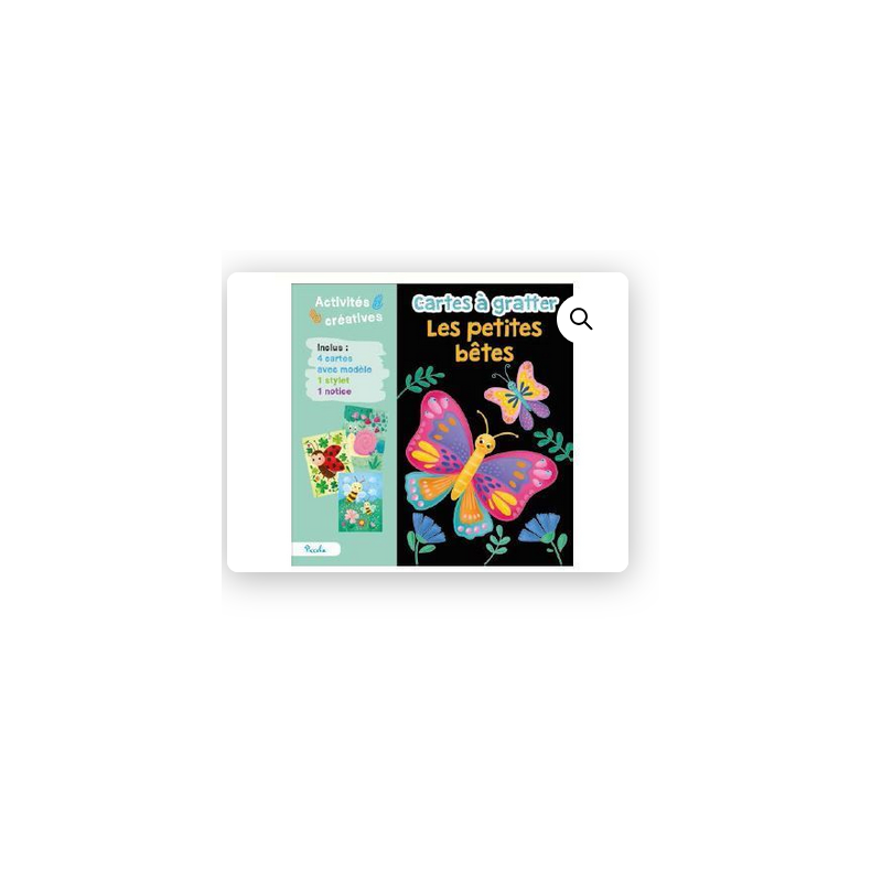 Cartes à gratter - Les petites betes Cartes à gratter - Les petites betes