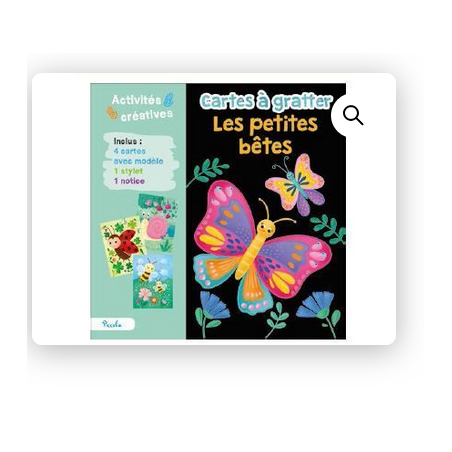 Cartes à gratter - Les petites betes