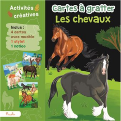 Cartes à gratter - Les chevaux