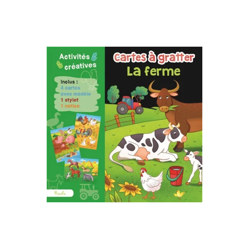 Carte à gratter - La ferme