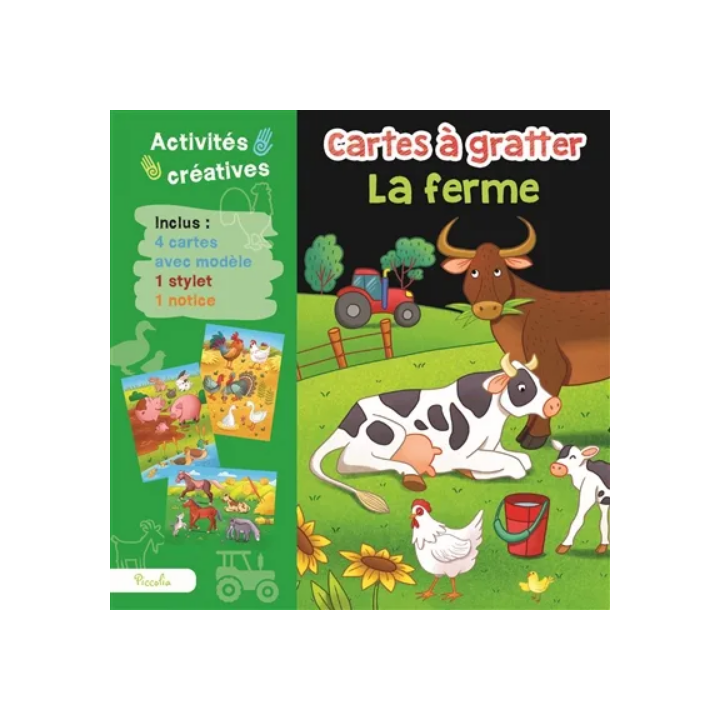 Carte à gratter - La ferme