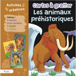Cartes à gratter - Les animaux préhisoriques