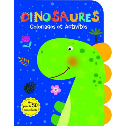 Livre Coloriages et Activités : Dinoaures - Avec plus de 50 autocollants