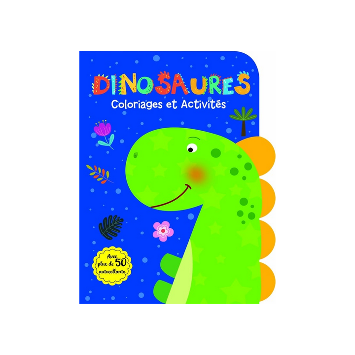 Livre Coloriages et Activités : Dinoaures - Avec plus de 50 autocollants