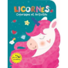 Livre Coloriages et Activités : Licornes - Avec plus de 50 autocollants