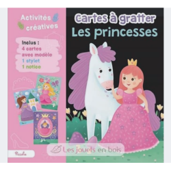 Carte à gratter - Les princesses