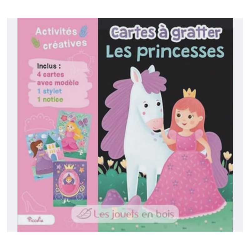 Carte à gratter - Les princesses