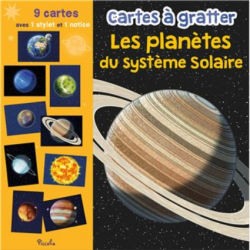 Carte à gratter - Les planètes du système solaire