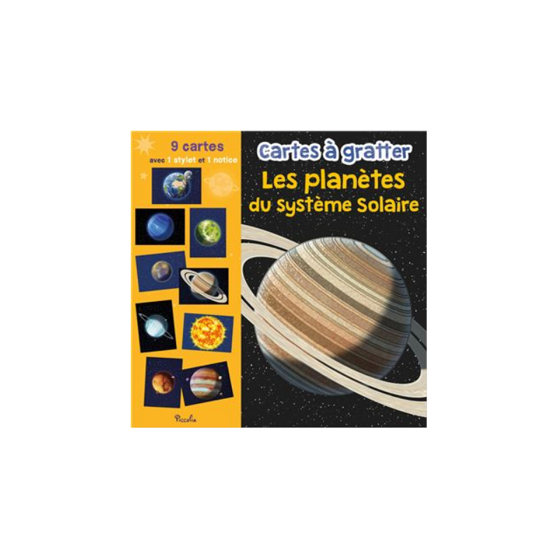 Carte à gratter - Les planètes du système solaire Carte à gratter - Les planètes du système solaire