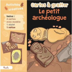 Carte à gratter - Le petit archéologue
