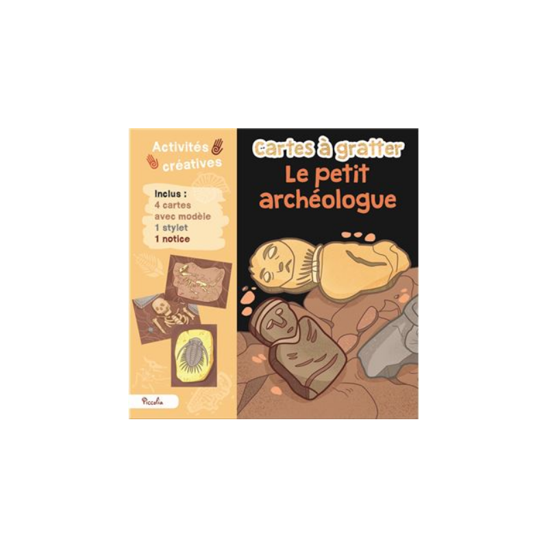 Carte à gratter - Le petit archéologue Carte à gratter - Le petit archéologue
