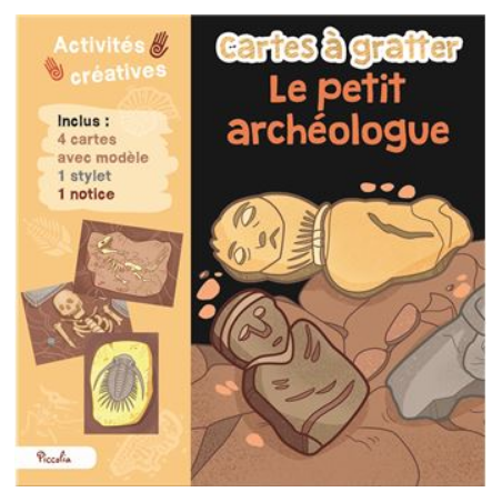 Carte à gratter - Le petit archéologue