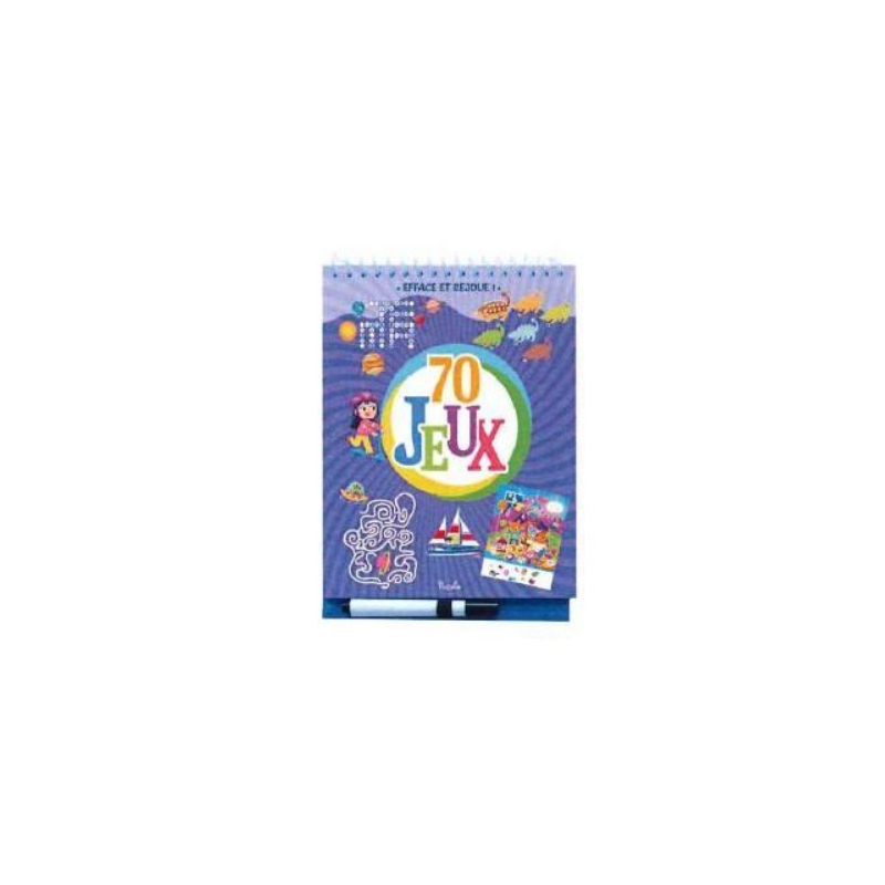 Livre jeux - 70 jeux violet Livre jeux - 70 jeux violet