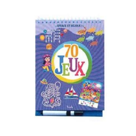Livre jeux - 70 jeux violet