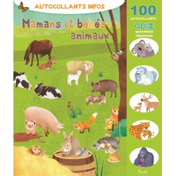 Livre Autocollants Infos - Mamans et bébés animaux