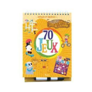 Livre jeux - 70 jeux orange
