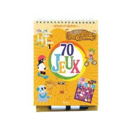 Livre jeux - 70 jeux orange