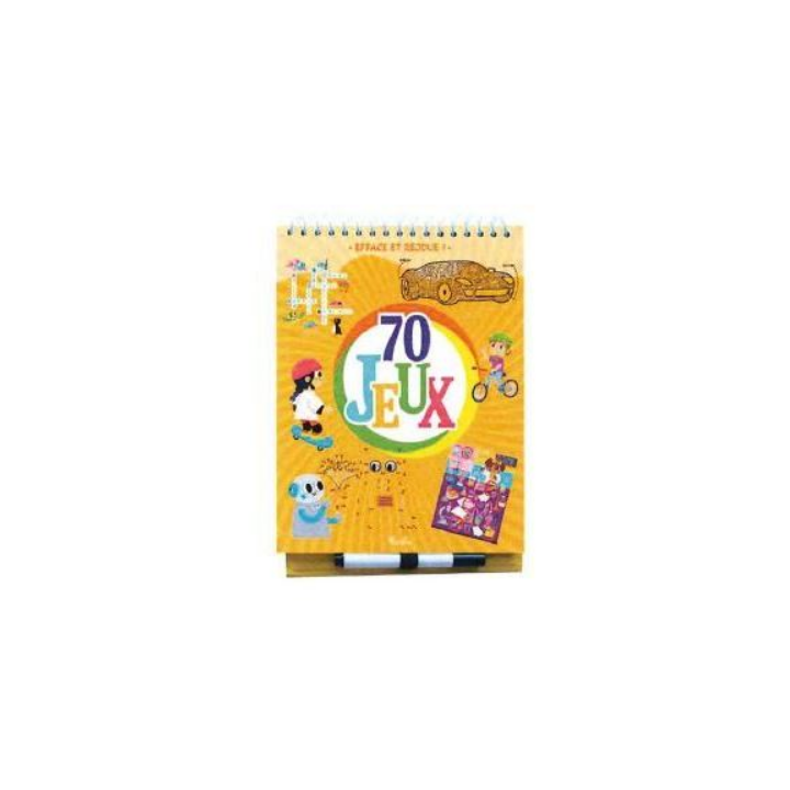 Livre jeux - 70 jeux orange