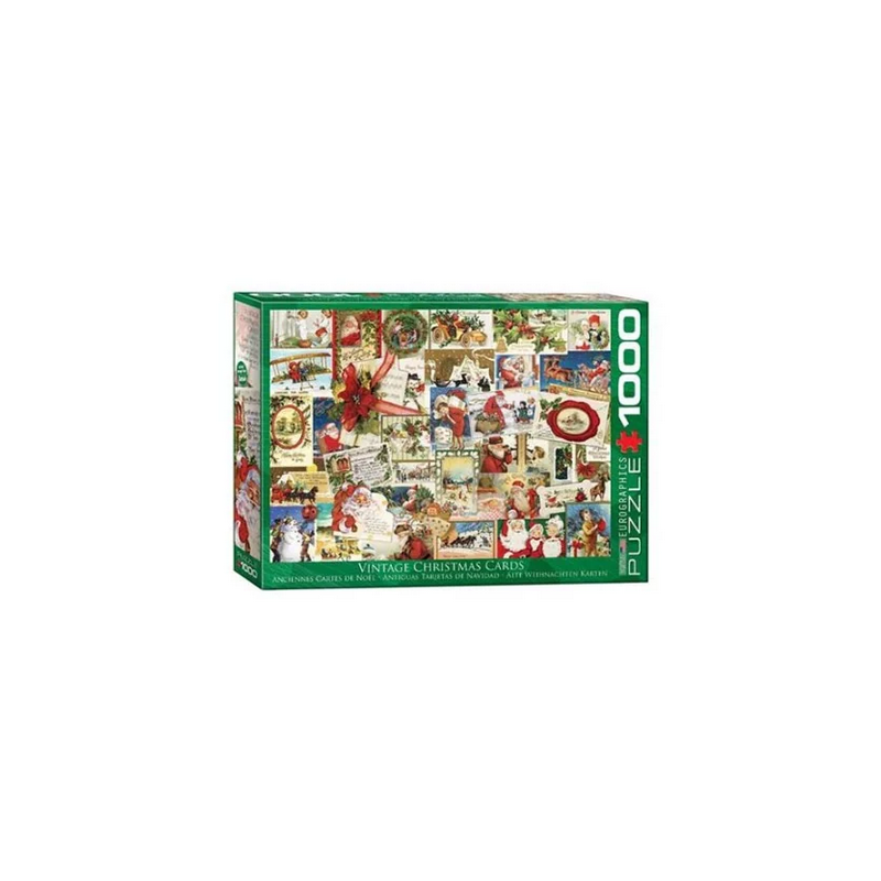 Puzzle Eurographics - Anciennes Cartes de Noël - 1000 pièces