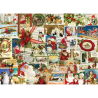 Puzzle Eurographics - Anciennes Cartes de Noël - 1000 pièces