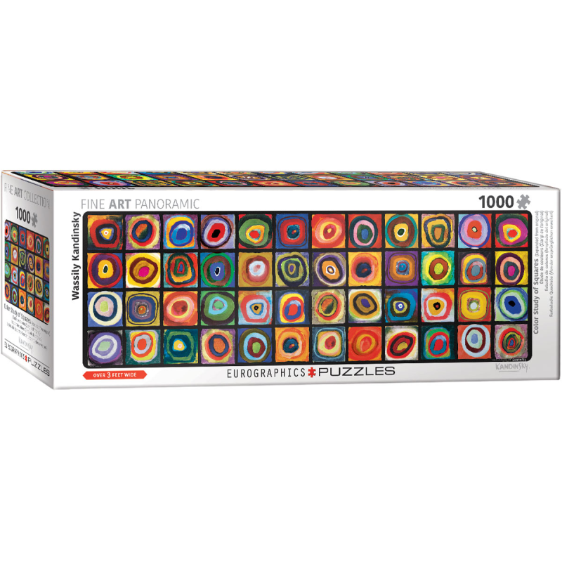 Puzzle Eurographics Panoramique : Étude de couleurs de Wassily Kandinsky - 1000 Pièces