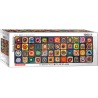 Puzzle Eurographics Panoramique : Étude de couleurs de Wassily Kandinsky - 1000 Pièces
