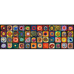Puzzle Eurographics Panoramique : Étude de couleurs de Wassily Kandinsky - 1000 Pièces