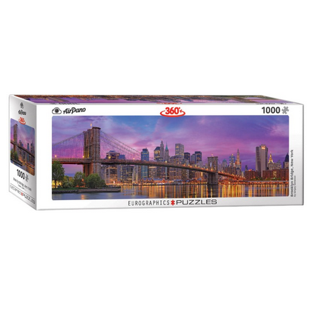 Puzzle Eurographics Panoramique : Brooklyn Bridge, New York - 1000 Pièces