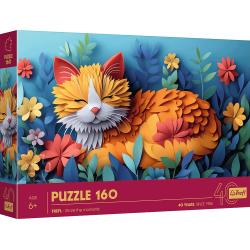 Puzzle Trefl : Paper Art : Cat - 160 Pièces