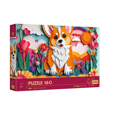 Puzzle Trefl : Paper Art : Little Dog - 160 Pièces