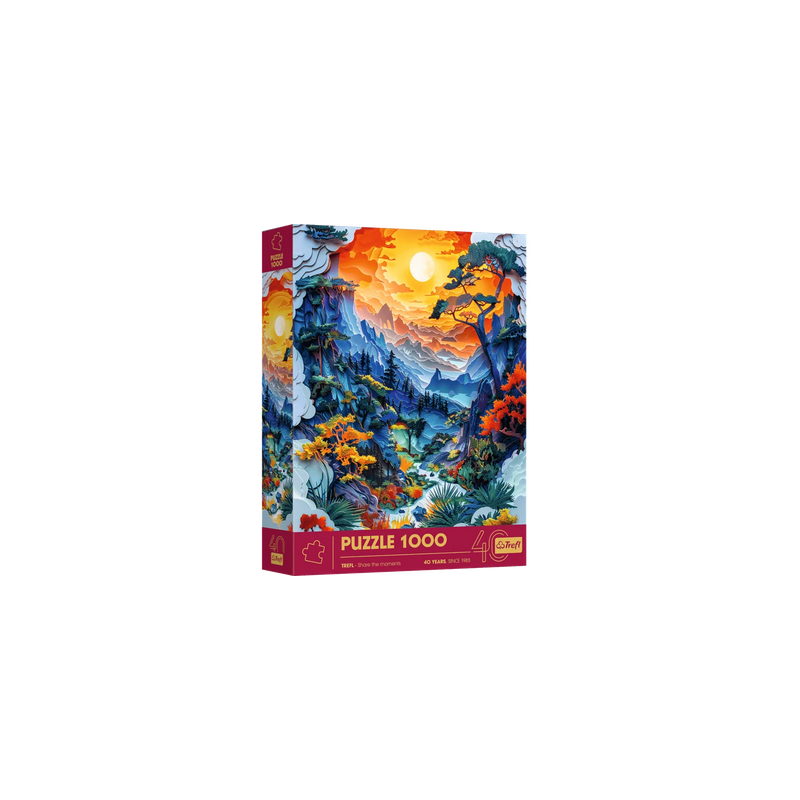 Puzzle Trefl : Paper Art : Vallée - 1000 Pièces