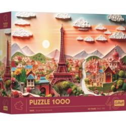 Puzzle Trefl : Paper Art : Paris - 1000 Pièces