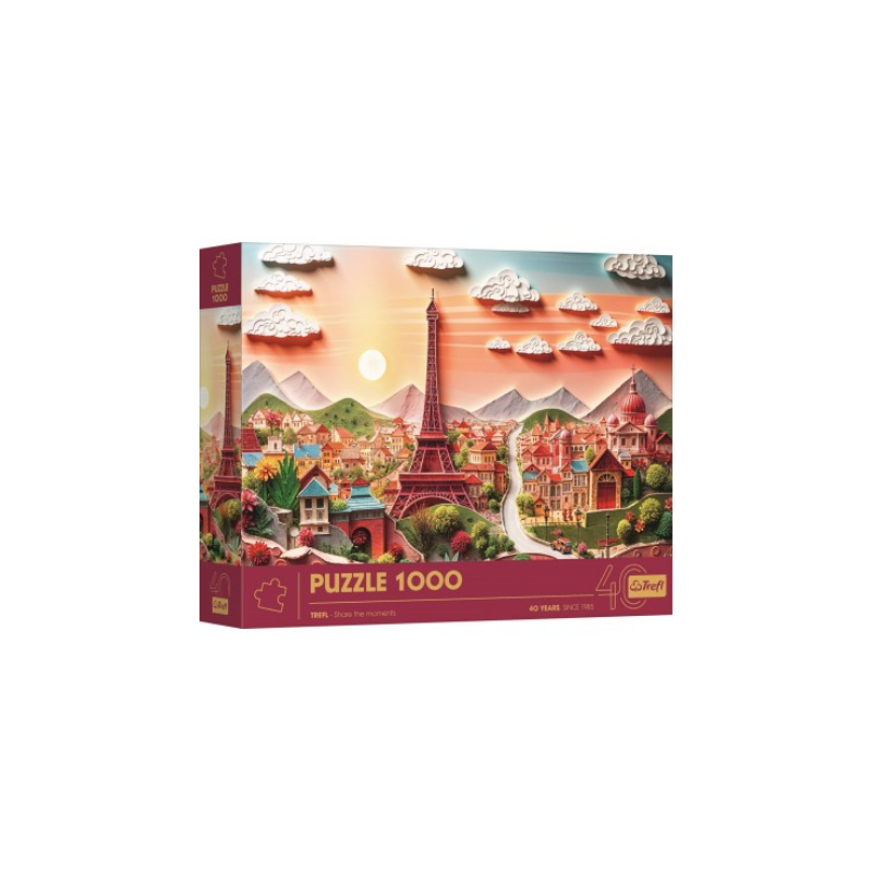 Puzzle Trefl : Paper Art : Paris - 1000 Pièces