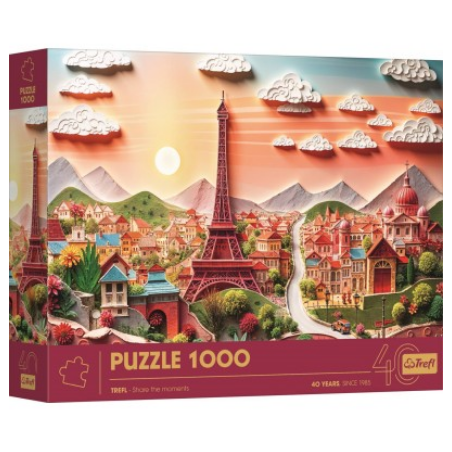 Puzzle Trefl : Paper Art : Paris - 1000 Pièces