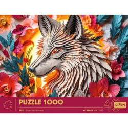 Puzzle Trefl : Paper Art : Loup - 1000 Pièces