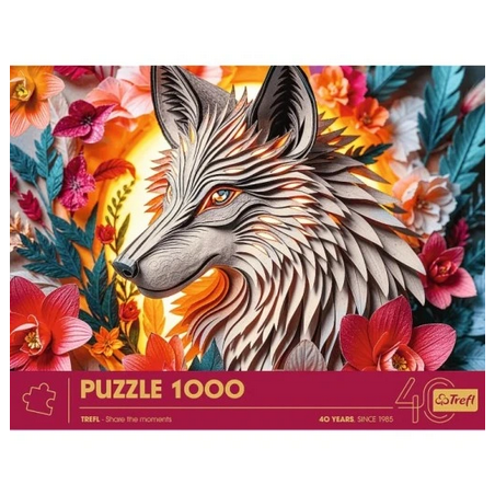 Puzzle Trefl : Paper Art : Loup - 1000 Pièces