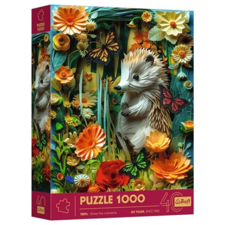 Puzzle Trefl : Paper Art : Hérisson - 1000 Pièces