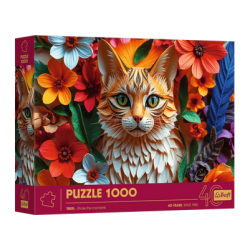 Puzzle Trefl : Paper Art : Chat - 1000 Pièces