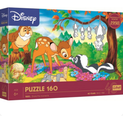 Puzzle 40e Anniversaire Trefl - Bambi Et Les Amis De La Forêt - 160 pièces