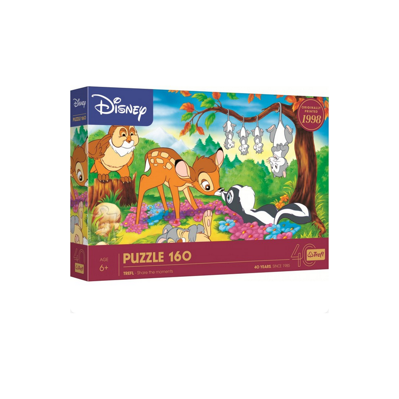 Puzzle 40e Anniversaire Trefl - Bambi Et Les Amis De La Forêt - 160 pièces