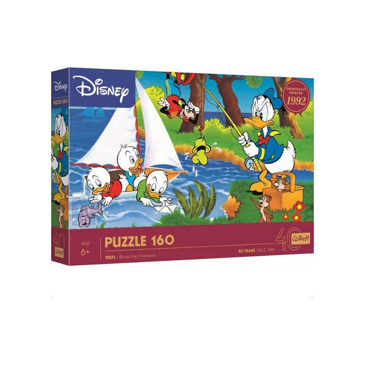 Puzzle 40e Anniversaire Trefl - Disney : Aventure Au Bord Du Lac - 160 pièces