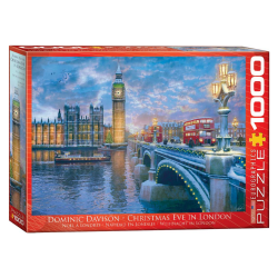 Puzzle Eurographics - Dominic Davison : Christmas Eve in London - 1000 Pièces